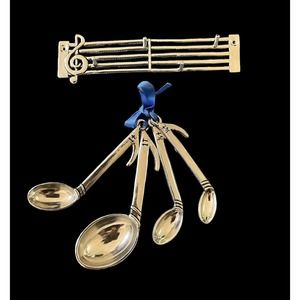Basic Spirit-Unveiling The Magic Co. Pewter Musical Note Measuring Spoons